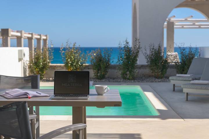 Ferienhaus für 2 Personen, mit Meerblick und Terrasse sowie Pool in Lachania - 2