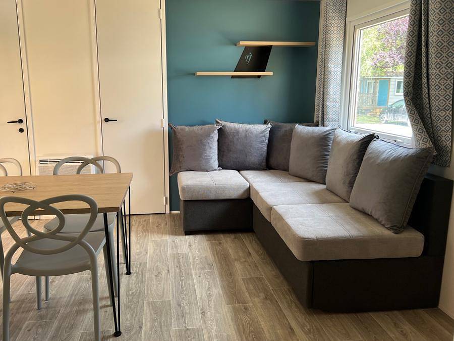 Camping Vallée de L'Indre - Mobilheim 6 personen - 6 pers 1sdb clim 2024 in Montbazon, Tours und Umgebung