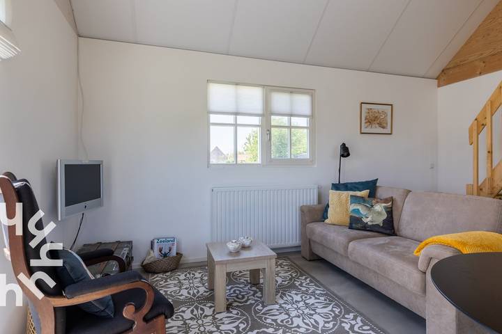 Wunderschönes 3-Personen-Ferienhaus mit Panoramablick bei Kamperland in Kamperland, Niederländische Nordsee