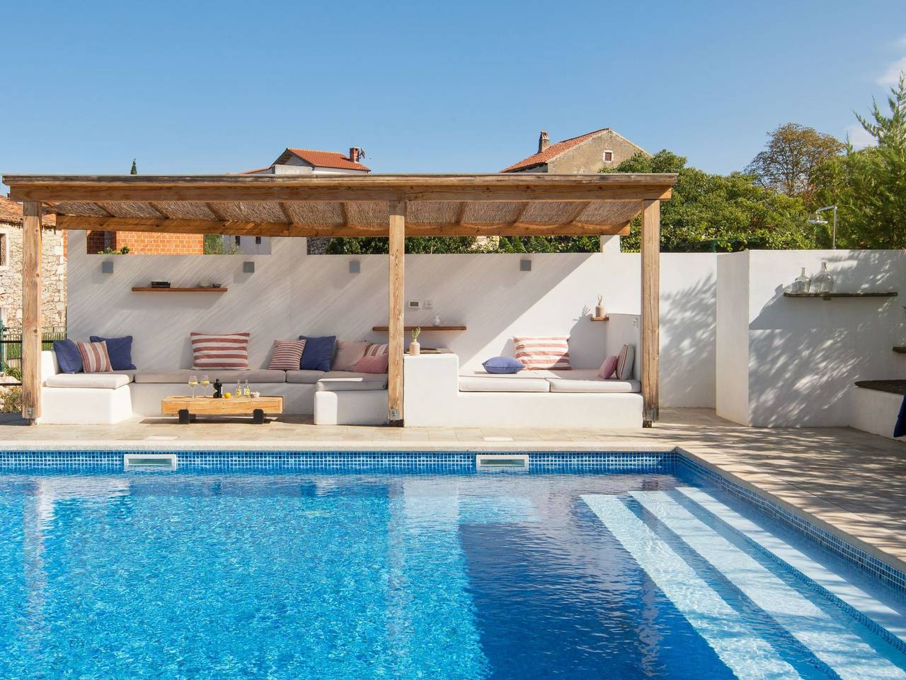 Villa Flavia Traditionelles Steinhaus mit Pool in Umag und Umgebung