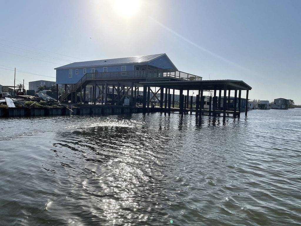 New 3 bedroom 3 full bath house with a boat slip in Plaquemines Parish