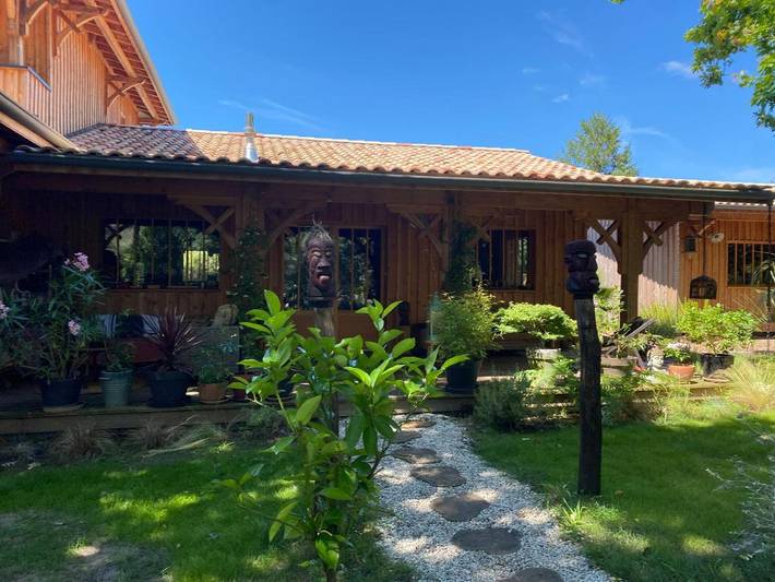 Chambre d’hôte pour 2 personnes, avec vue ainsi que balcon et jardin à Lanton - 2