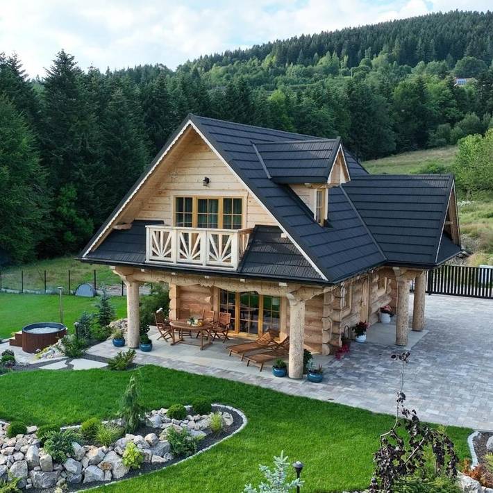 Dom wakacyjny dla 8 osób, z jacuzzi i ogród w Stryszawa