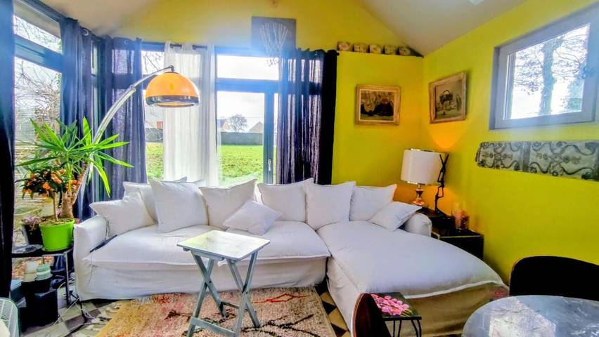 Location de vacances pour 12 personnes, avec piscine ainsi que vue et jardin à Évran - 4