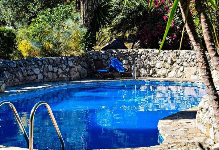 Hel enrumslägenhet, Studio för 2 Personer med trädgård in Montecorto, Andalusien