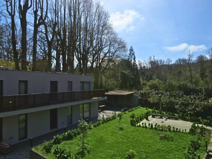 Casa de férias para 8 pessoas, com varanda e jardim em Furnas