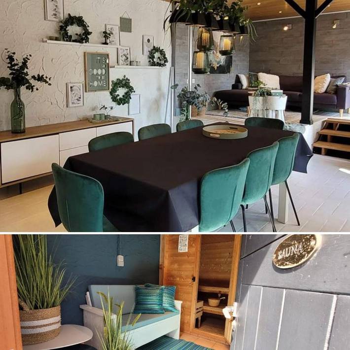 Location de vacances pour 6 personnes, avec jacuzzi ainsi que sauna et terrasse à Furnes