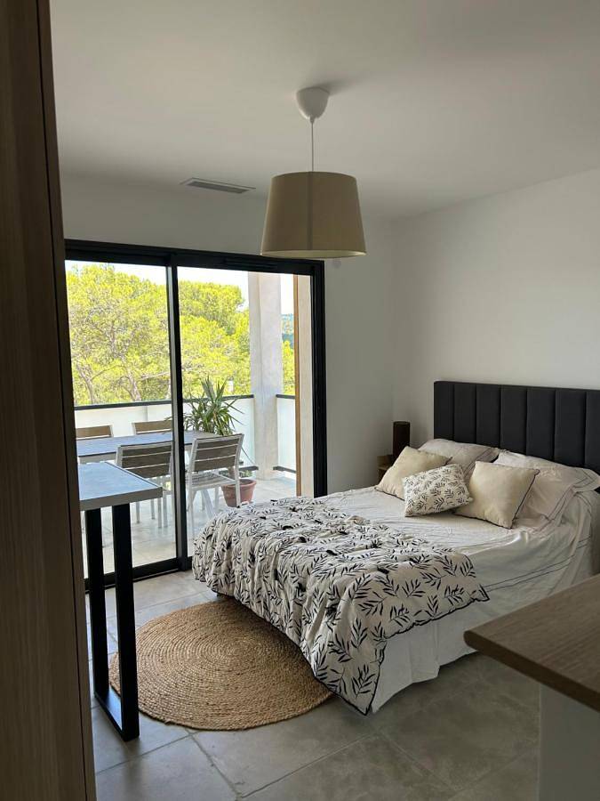 Gîte pour 2 personnes, avec vue ainsi que terrasse et piscine à Saint-Mathieu-de-Tréviers - 3