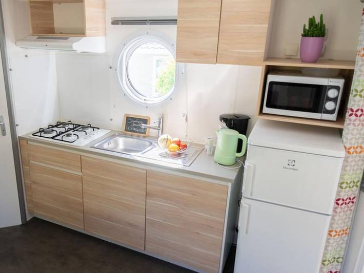Flower Camping Provence Vallée - Mobilheim 4 personen - Eco Lodgia – 2 Schlafzimmer in Manosque, Regionaler Naturpark Luberon