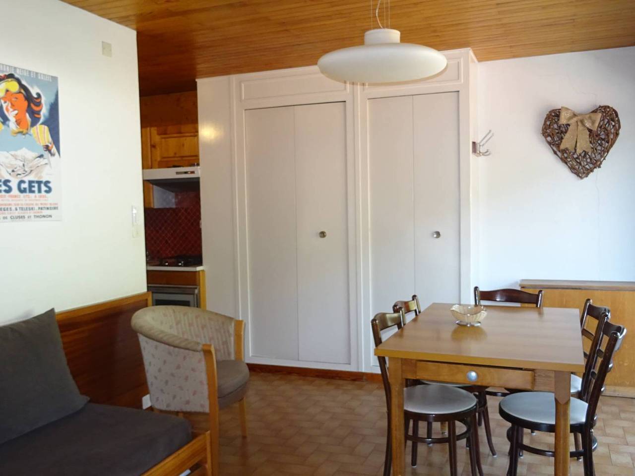 Ganze Wohnung, Zu vermieten: Les Gets, 2-Zimmer-Wohnung für 4 Personen, Zentrum, Wlan, Bettwäsche und Handtücher inklusive in Les Gets, Les Portes du Soleil