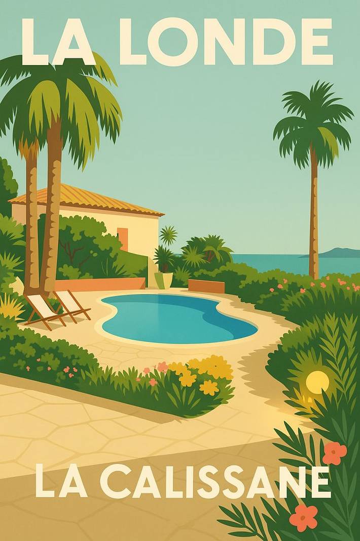 Villa pour 8 personnes, avec terrasse ainsi que jardin et piscine, animaux acceptés à La Londe-les-Maures - 2