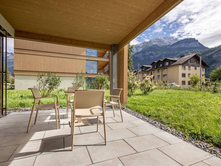 Ferienwohnung für 8 Personen, mit Garten und Terrasse sowie Sauna, mit Haustier in Meiringen