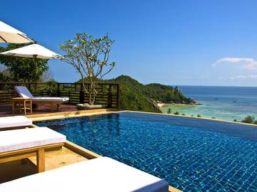 Maison d’hôte pour 2 personnes, avec vue et piscine ainsi que jardin et terrasse dans Koh Tao