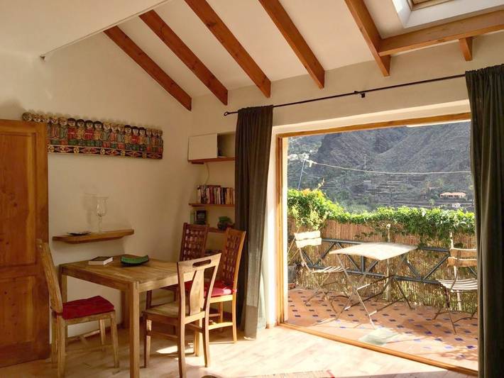Ferienhaus für 3 Personen, mit Balkon und Terrasse sowie Ausblick in El Guro