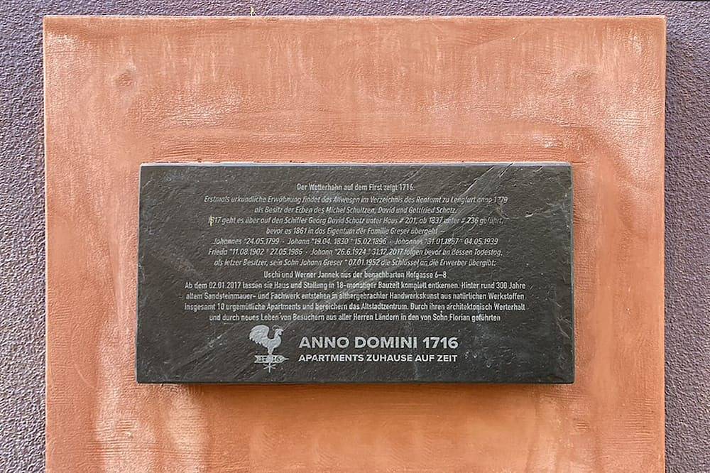 Ganze Wohnung, #04 die Räucherkammer im Anno Domini 1716 in Marktheidenfeld, Fränkisches Weinland