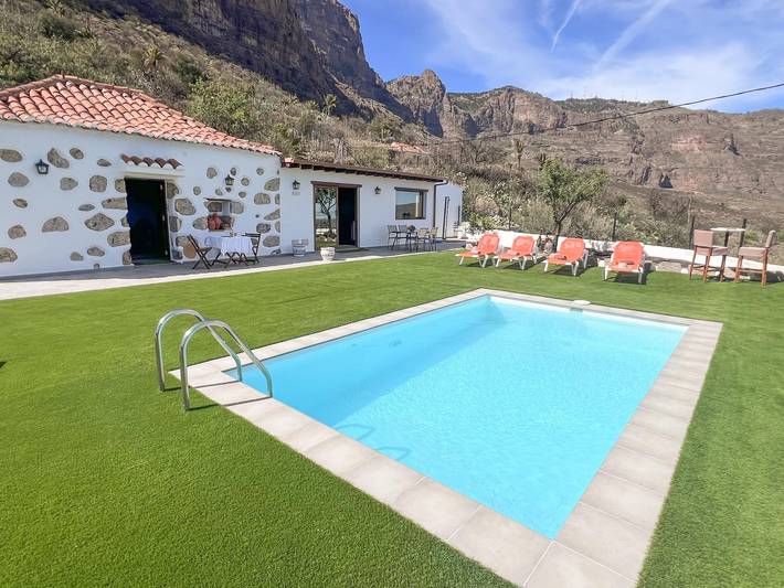 Ferienhaus für 4 Personen, mit Pool und Garten sowie Meerblick und Terrasse auf den Kanaren - 2