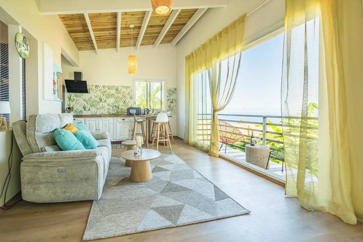 Chalet pour 2 personnes, avec terrasse ainsi que jardin et vue