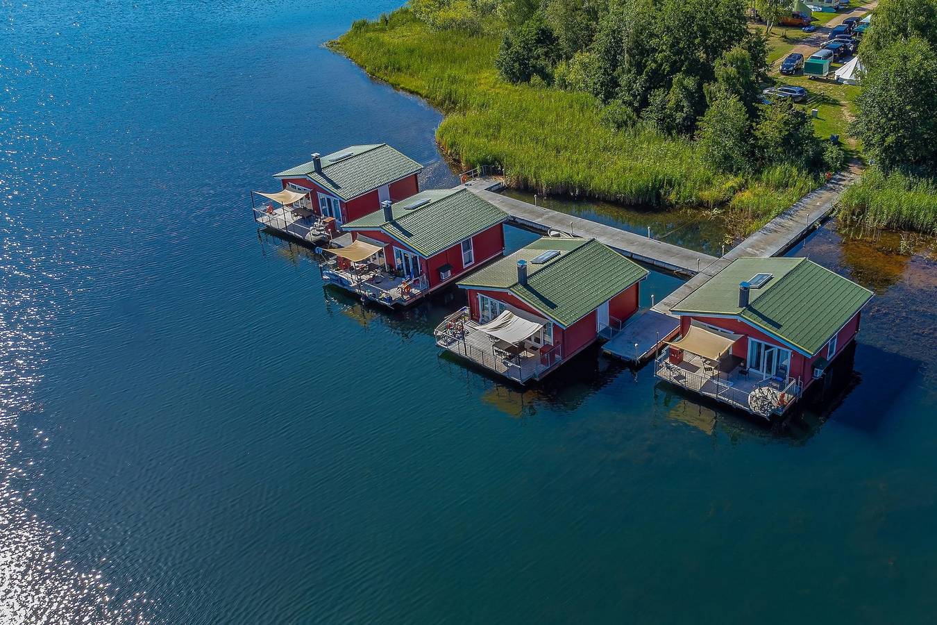 Ferienhaus mit Seeblick und Wintergarten in Rotta, Kemberg