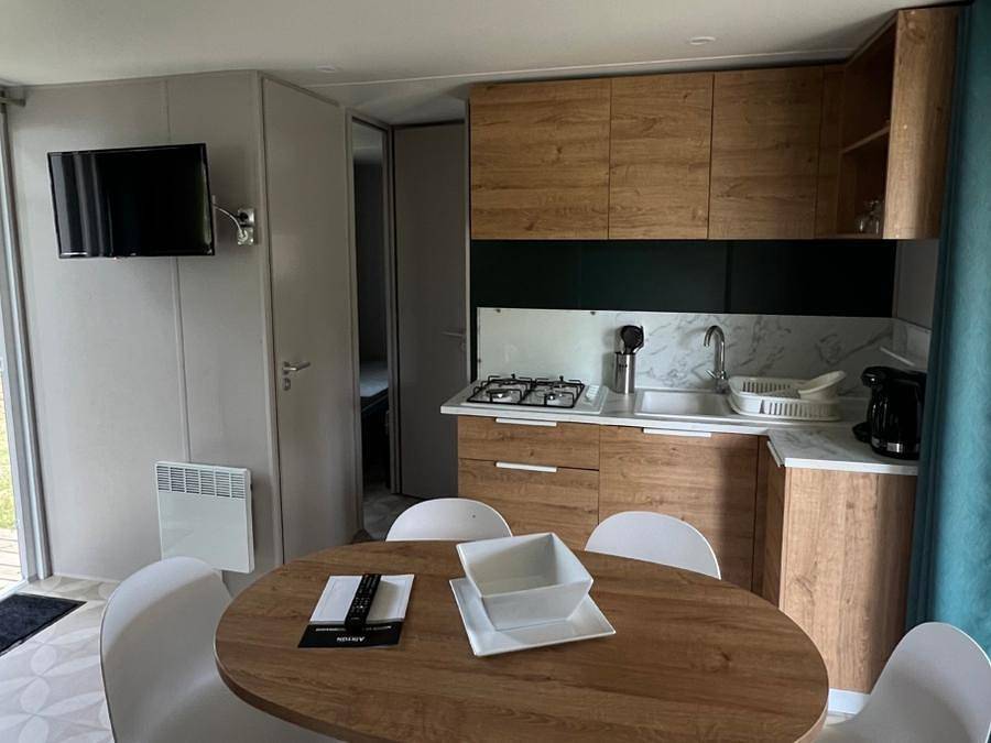 Camping Vallée de L'Indre - Mobilheim 6 personen - 6 Pers Vip Klimaanlage 3 Schlafz. in Montbazon, Tours und Umgebung