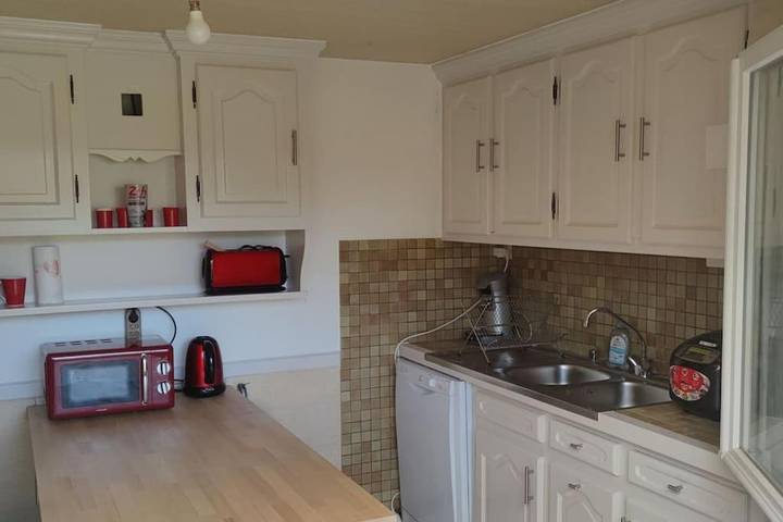Appartement de vacances pour 3 personnes, avec jardin