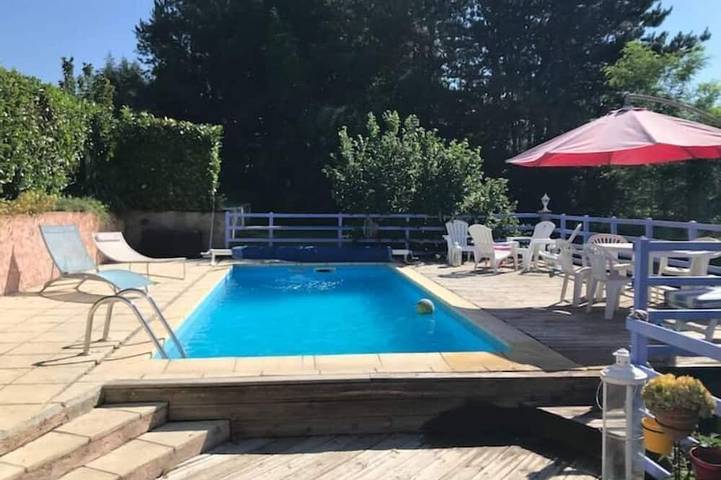 Maison de vacances pour 4 personnes, avec piscine ainsi que jardin et terrasse - 1