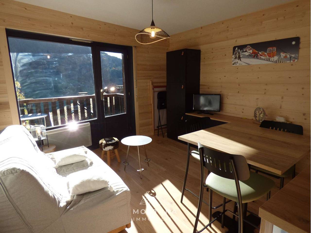 Entire studio, Renovated studio for 4 in Grand-Bornand, balcony, ski locker in Le Grand-Bornand, Annecy region