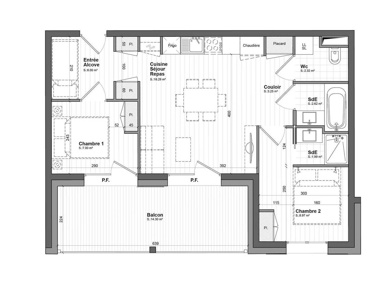 Ganze Wohnung, Les Saisies - Wohnung 6 Pers, Wifi, Parkplatz, neue Ausstattung in Les Saisies, Albertville und Umgebung