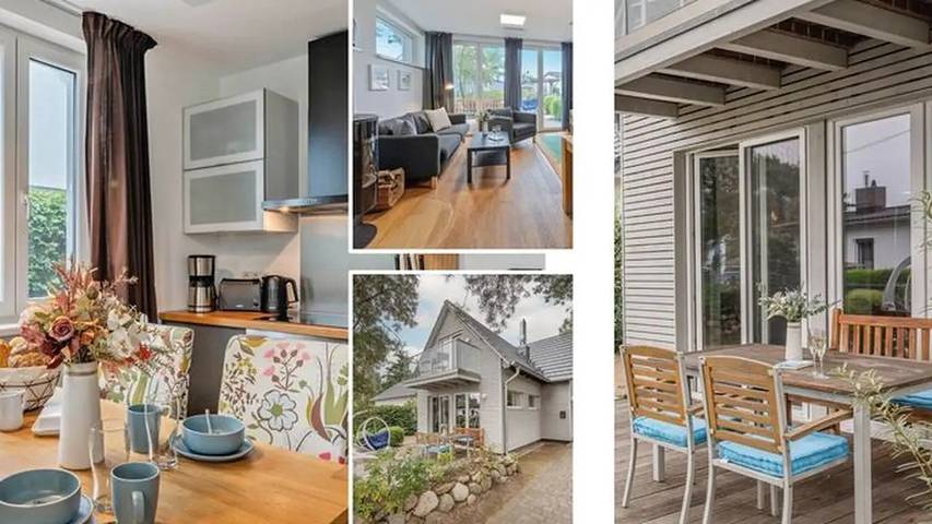 Ferienhaus mit Meerblick für 6 Personen, mit Balkon auf Usedom