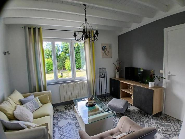 Location de vacances pour 4 personnes, avec Terrasse ainsi que Jardin et Vue à Saint-Martin-aux-Buneaux - 4