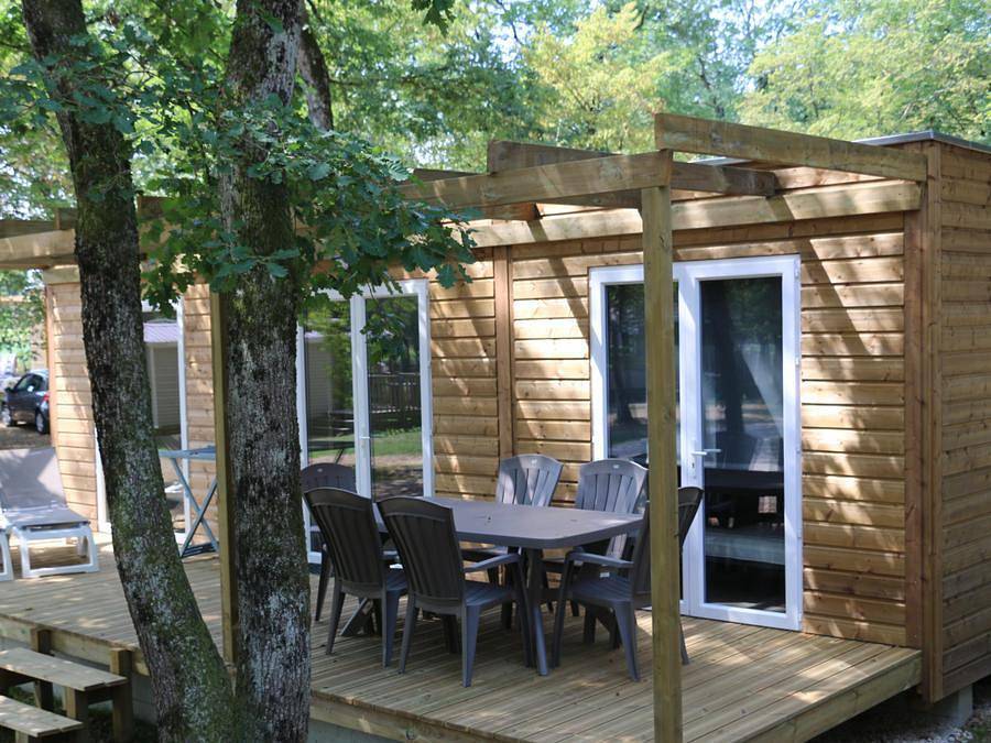 Flower Camping le Lac du Marandan - Chalet 4 personas - Premium 35m² (2 dormitorios - 2 baños) Tv - Lavavajillas in Saint-Romans, Parc naturel régional du Vercors