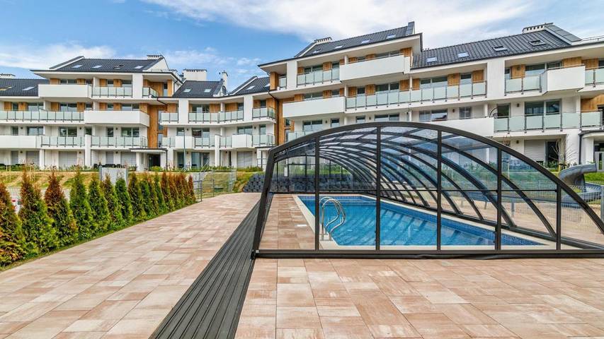 Ferienwohnung für 4 Personen, mit Pool und Terrasse, mit Haustier
