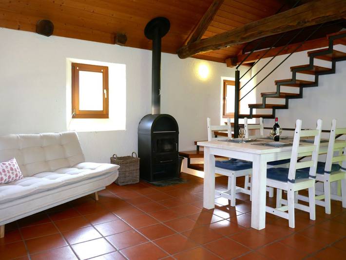 Ferienhaus für 4 Personen, mit Terrasse und Garten sowie Ausblick