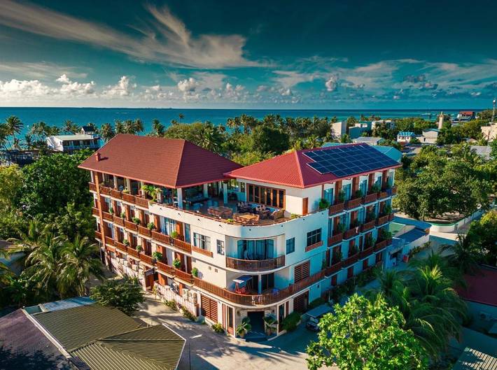 Maison d’hôte pour 2 personnes, avec jardin et vue dans Dhiffushi