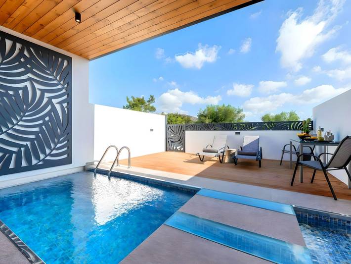 Appartement de vacances pour 3 personnes, avec piscine et terrasse