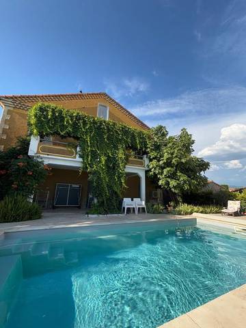 Chambre d’hôte pour 4 personnes, avec jardin et piscine, adapté aux familles à Caromb