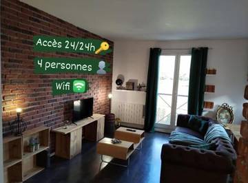 Gîte pour 4 personnes, avec jardin ainsi que vue et terrasse, animaux acceptés à Brétigny-sur-Orge