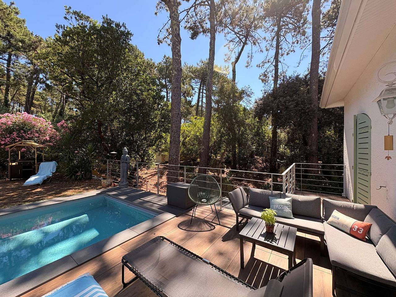 Charmante Villa in La Vigne mit Pool in Lège-Cap-Ferret, Arcachon und Umgebung