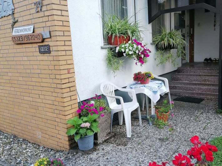 Ferienwohnung für 4 Personen, mit Balkon und Garten sowie Ausblick im Harz