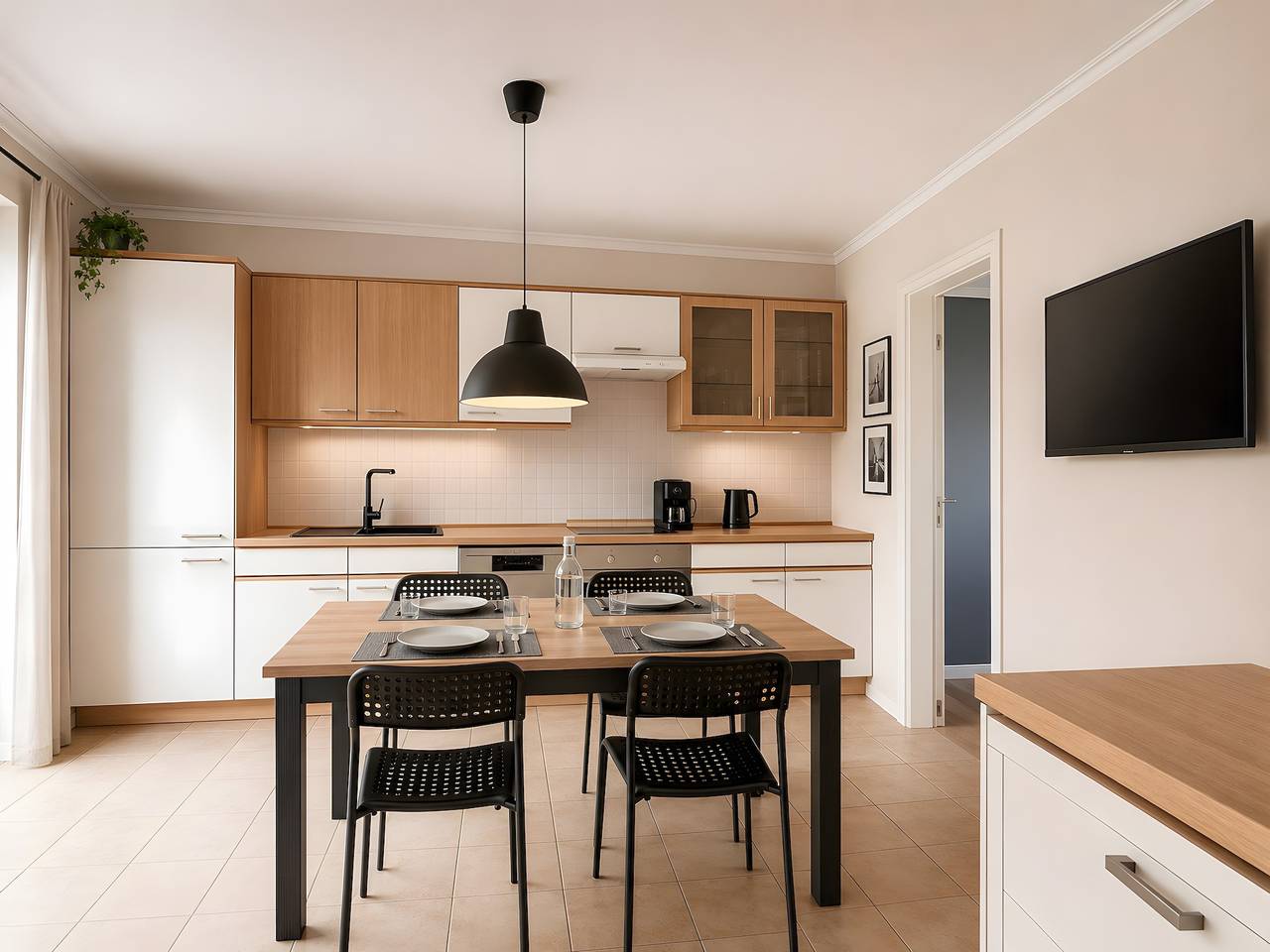 Ganze Wohnung, Apartment Rentaflat Appen 4 Schlafz. für 7 Pers. mit privater Terrasse, Garten & Wlan in Appen, Kreis Pinneberg
