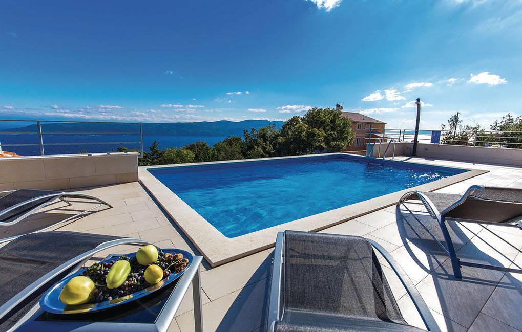 Doppelhaushälfte Seaview, Pool in Moscenicka Draga, Primorje-Gorski Kotar