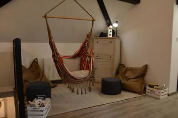 Gîte pour 5 personnes, avec bassin pour enfant et piscine ainsi que jardin et vue à Issenheim