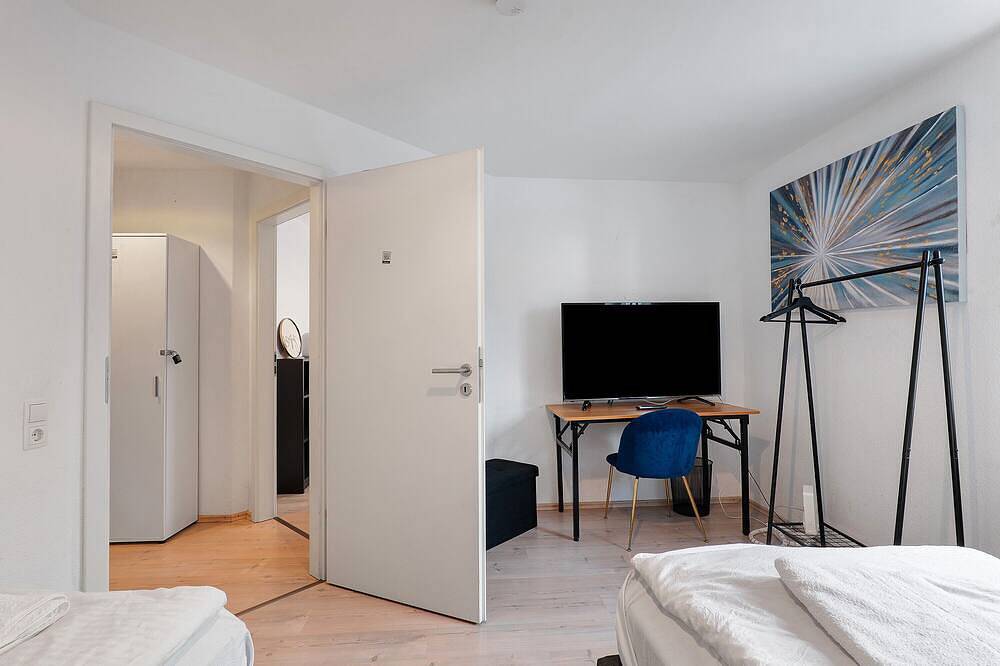 Geheel appartement, Theox Apartment Nr. 6 Royal Blue voor 4 personen in Mannheim, Kurpfalz