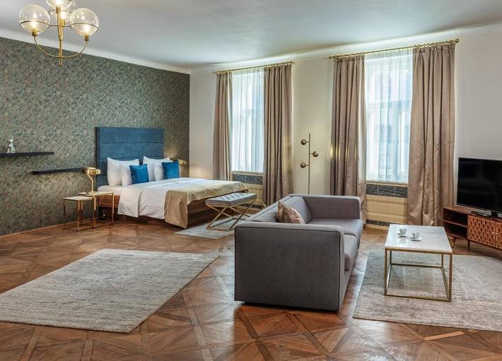 Apartahotel para 2 personas, con vistas en Praga
