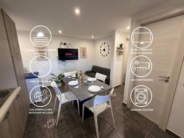 Gîte pour 4 personnes, avec balcon et vue à Alcamo Marina
