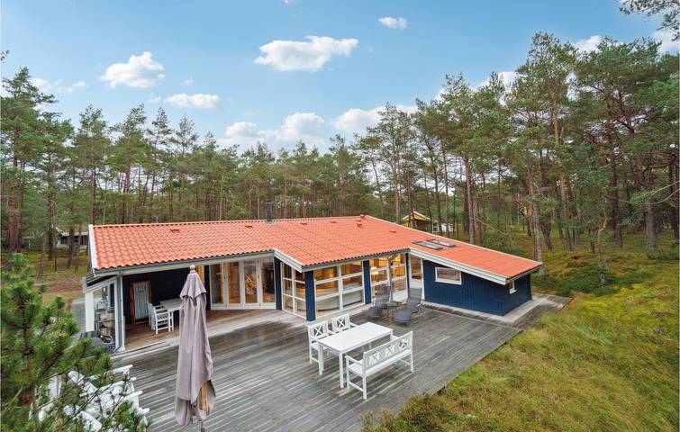 Feriehus for 8 personer, med terrasse og jacuzzi såvel som sauna og have - 1