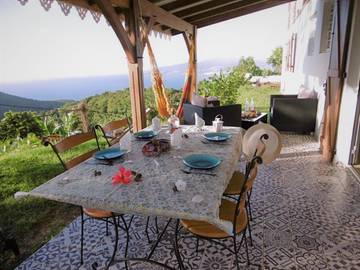 Gîte pour 4 personnes, avec jardin et vue à Les Anses-d'Arlet