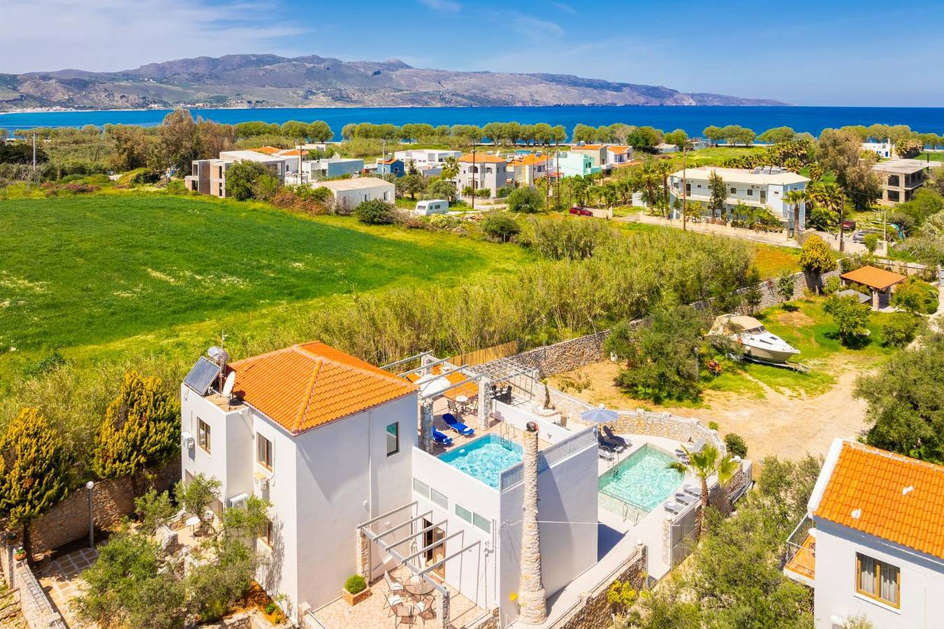 Villa für 8 Personen mit Balkon in Tavronitis, Chania und Umgebung