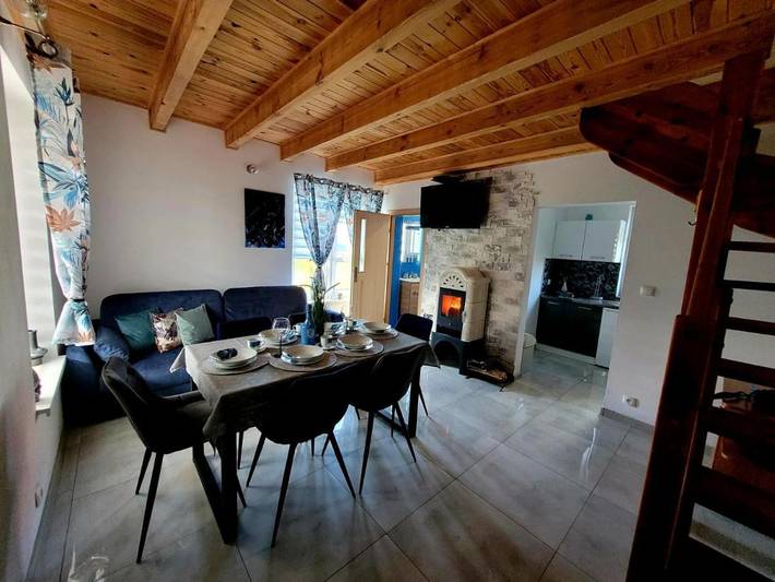 Ferienhaus für 7 Personen, mit Garten und Ausblick