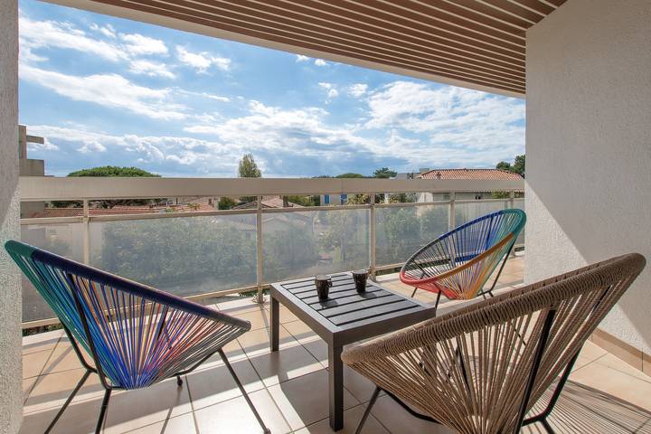 Location de vacances pour 4 personnes, avec Balcon à Vaux-sur-Mer