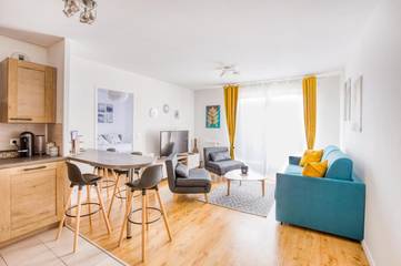 Gîte pour 4 personnes, avec balcon et vue à Chessy